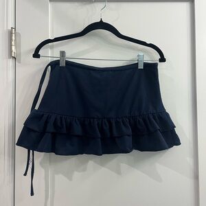 Ruffled mini skirt